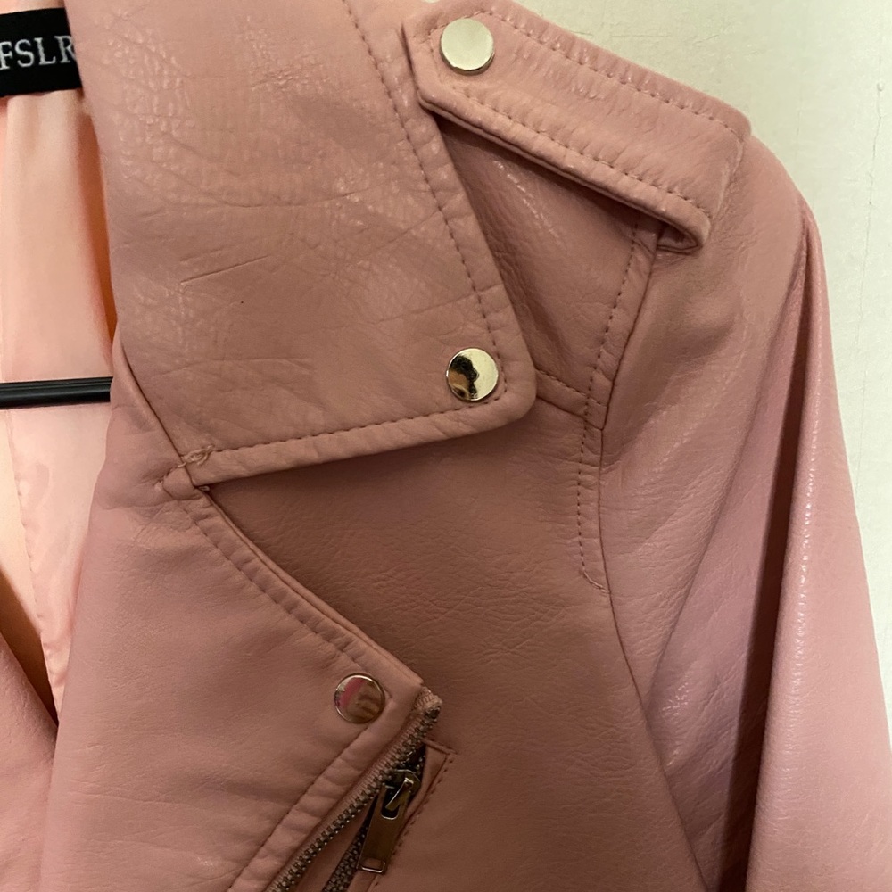 Pink leather jacket - Picture 7 of 7